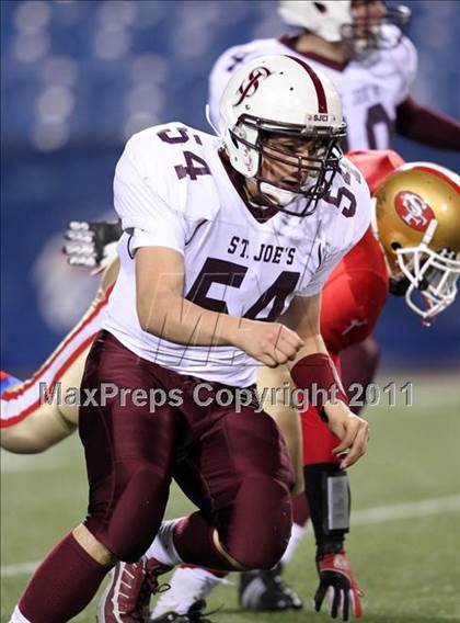 Thumbnail 1 in St. Joseph's Collegiate vs. St. Francis (Monsignor Martin Class AA Final) photogallery.