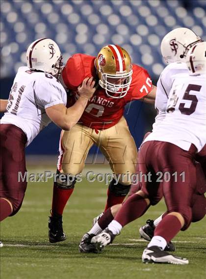 Thumbnail 1 in St. Joseph's Collegiate vs. St. Francis (Monsignor Martin Class AA Final) photogallery.