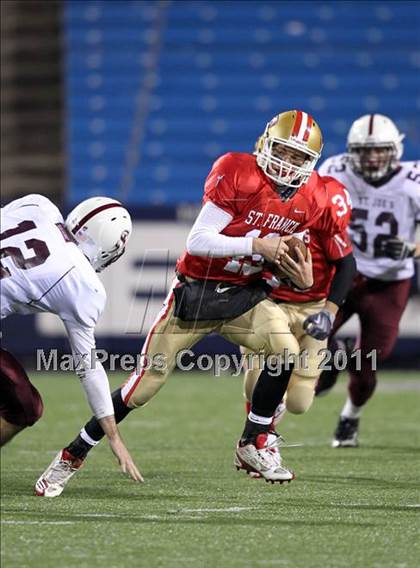 Thumbnail 2 in St. Joseph's Collegiate vs. St. Francis (Monsignor Martin Class AA Final) photogallery.
