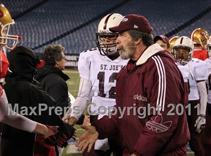 Thumbnail 3 in St. Joseph's Collegiate vs. St. Francis (Monsignor Martin Class AA Final) photogallery.
