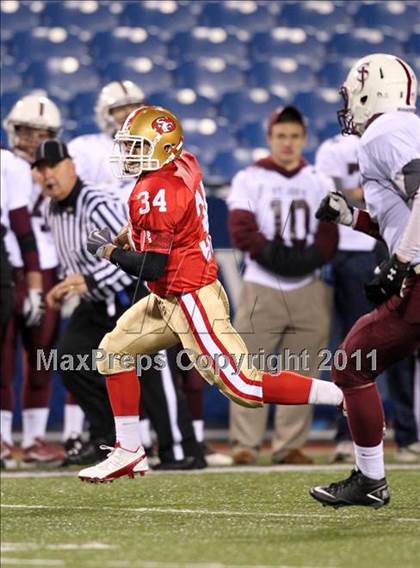 Thumbnail 3 in St. Joseph's Collegiate vs. St. Francis (Monsignor Martin Class AA Final) photogallery.
