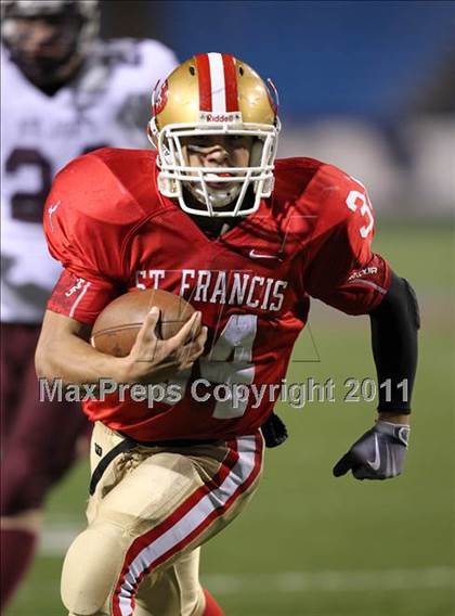 Thumbnail 1 in St. Joseph's Collegiate vs. St. Francis (Monsignor Martin Class AA Final) photogallery.