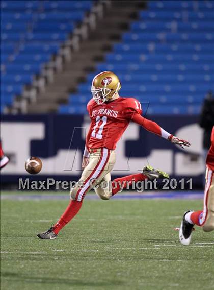 Thumbnail 1 in St. Joseph's Collegiate vs. St. Francis (Monsignor Martin Class AA Final) photogallery.