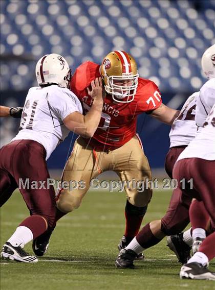 Thumbnail 3 in St. Joseph's Collegiate vs. St. Francis (Monsignor Martin Class AA Final) photogallery.