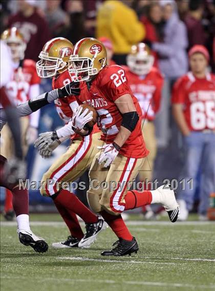 Thumbnail 1 in St. Joseph's Collegiate vs. St. Francis (Monsignor Martin Class AA Final) photogallery.