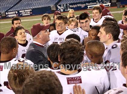 Thumbnail 3 in St. Joseph's Collegiate vs. St. Francis (Monsignor Martin Class AA Final) photogallery.