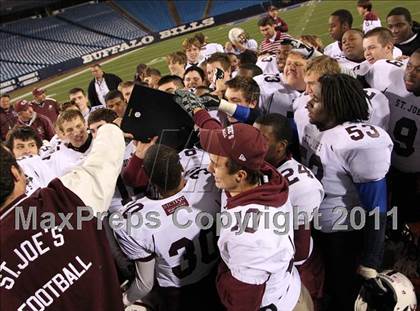 Thumbnail 3 in St. Joseph's Collegiate vs. St. Francis (Monsignor Martin Class AA Final) photogallery.