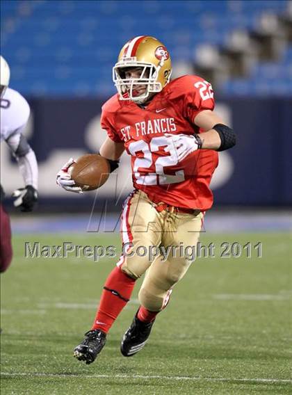 Thumbnail 2 in St. Joseph's Collegiate vs. St. Francis (Monsignor Martin Class AA Final) photogallery.