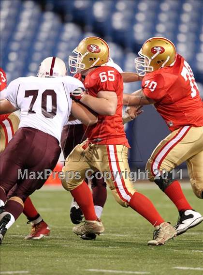 Thumbnail 2 in St. Joseph's Collegiate vs. St. Francis (Monsignor Martin Class AA Final) photogallery.