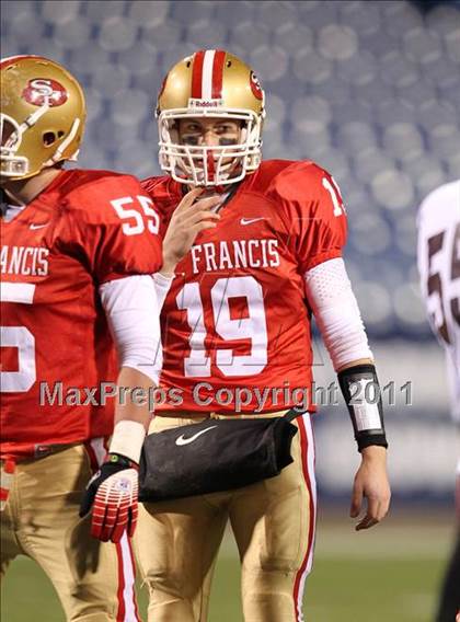 Thumbnail 2 in St. Joseph's Collegiate vs. St. Francis (Monsignor Martin Class AA Final) photogallery.