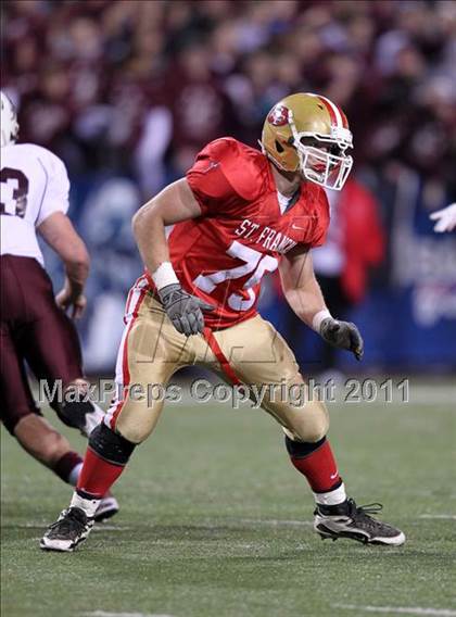 Thumbnail 1 in St. Joseph's Collegiate vs. St. Francis (Monsignor Martin Class AA Final) photogallery.