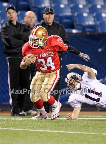 Thumbnail 3 in St. Joseph's Collegiate vs. St. Francis (Monsignor Martin Class AA Final) photogallery.