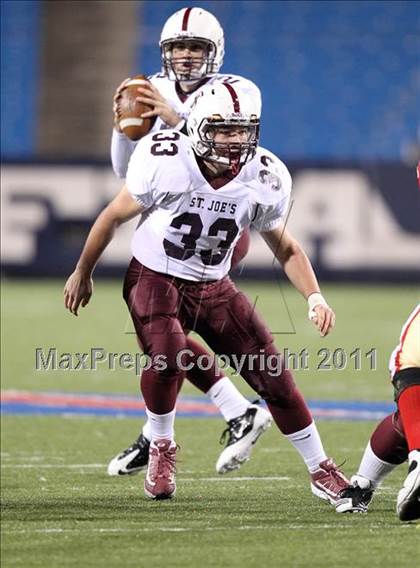 Thumbnail 3 in St. Joseph's Collegiate vs. St. Francis (Monsignor Martin Class AA Final) photogallery.