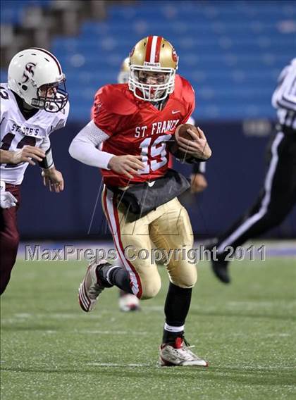 Thumbnail 1 in St. Joseph's Collegiate vs. St. Francis (Monsignor Martin Class AA Final) photogallery.