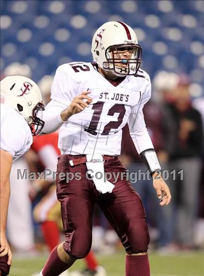 Thumbnail 2 in St. Joseph's Collegiate vs. St. Francis (Monsignor Martin Class AA Final) photogallery.