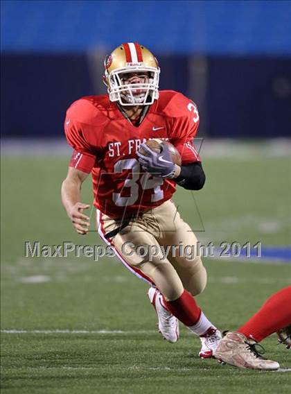 Thumbnail 3 in St. Joseph's Collegiate vs. St. Francis (Monsignor Martin Class AA Final) photogallery.