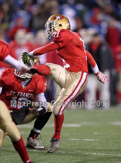 Thumbnail 1 in St. Joseph's Collegiate vs. St. Francis (Monsignor Martin Class AA Final) photogallery.