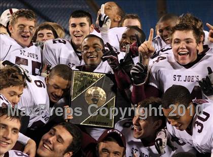 Thumbnail 2 in St. Joseph's Collegiate vs. St. Francis (Monsignor Martin Class AA Final) photogallery.
