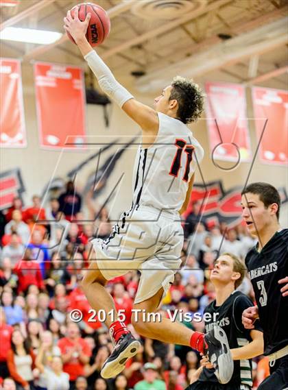 Thumbnail 3 in Eaglecrest vs. Fossil Ridge (CHSAA Sweet 16) photogallery.