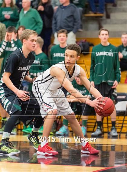 Thumbnail 3 in Eaglecrest vs. Fossil Ridge (CHSAA Sweet 16) photogallery.