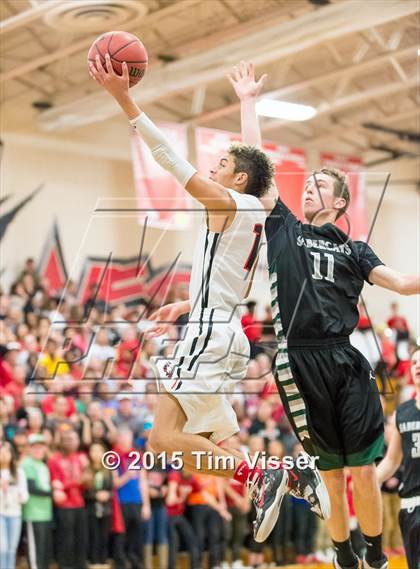 Thumbnail 1 in Eaglecrest vs. Fossil Ridge (CHSAA Sweet 16) photogallery.