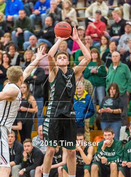 Thumbnail 1 in Eaglecrest vs. Fossil Ridge (CHSAA Sweet 16) photogallery.