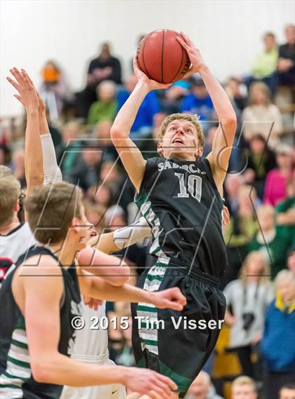 Thumbnail 3 in Eaglecrest vs. Fossil Ridge (CHSAA Sweet 16) photogallery.