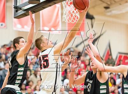 Thumbnail 3 in Eaglecrest vs. Fossil Ridge (CHSAA Sweet 16) photogallery.