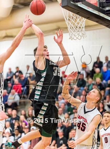Thumbnail 2 in Eaglecrest vs. Fossil Ridge (CHSAA Sweet 16) photogallery.