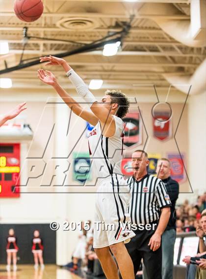 Thumbnail 1 in Eaglecrest vs. Fossil Ridge (CHSAA Sweet 16) photogallery.