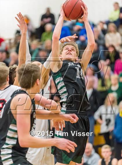 Thumbnail 2 in Eaglecrest vs. Fossil Ridge (CHSAA Sweet 16) photogallery.