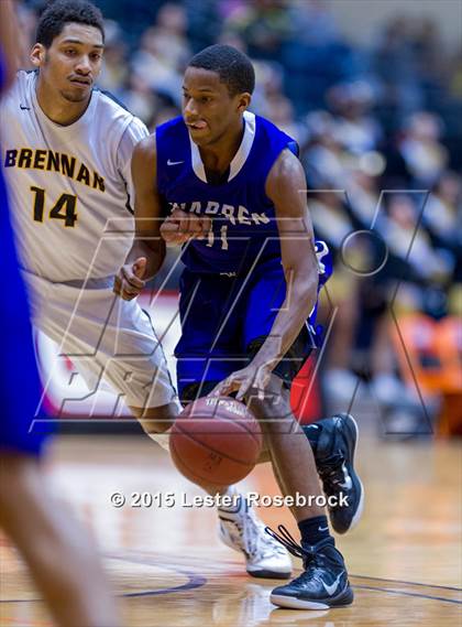 Thumbnail 2 in Brennan vs. Warren (6A Regional Quarterfinals) photogallery.
