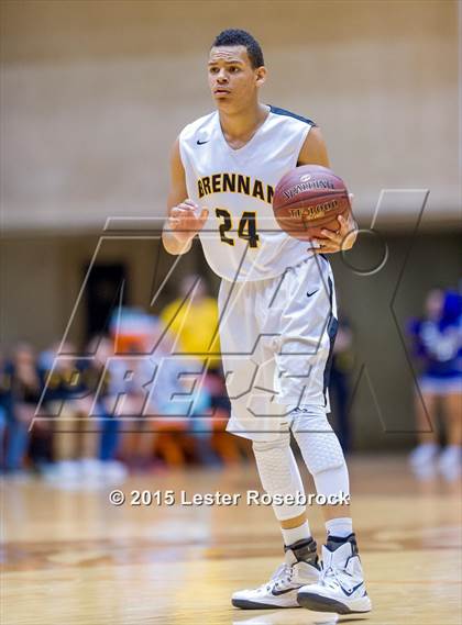 Thumbnail 2 in Brennan vs. Warren (6A Regional Quarterfinals) photogallery.