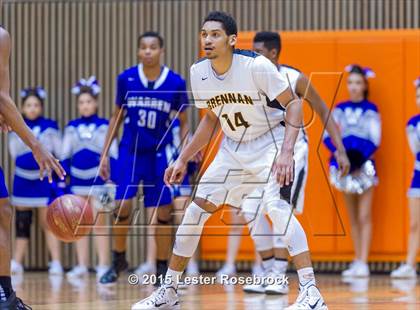 Thumbnail 1 in Brennan vs. Warren (6A Regional Quarterfinals) photogallery.