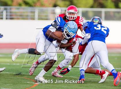 Thumbnail 2 in 2015 Native All-Star Football Classic (Red Hawks vs. Blue Eagles) photogallery.