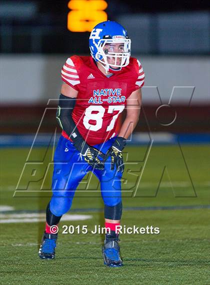 Thumbnail 3 in 2015 Native All-Star Football Classic (Red Hawks vs. Blue Eagles) photogallery.