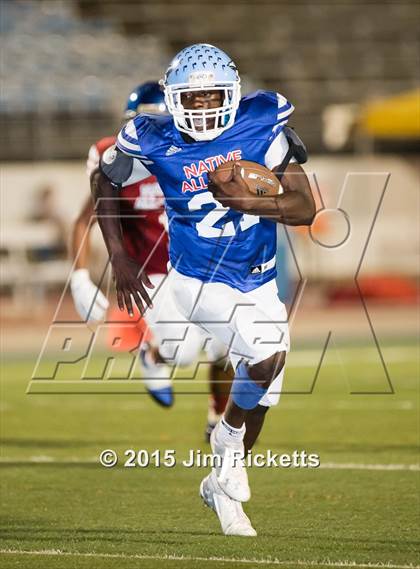 Thumbnail 1 in 2015 Native All-Star Football Classic (Red Hawks vs. Blue Eagles) photogallery.