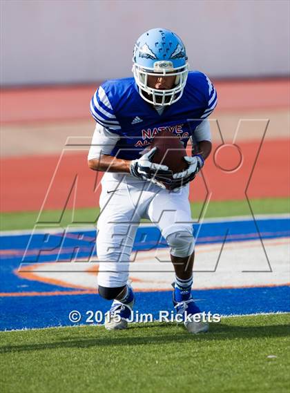 Thumbnail 1 in 2015 Native All-Star Football Classic (Red Hawks vs. Blue Eagles) photogallery.