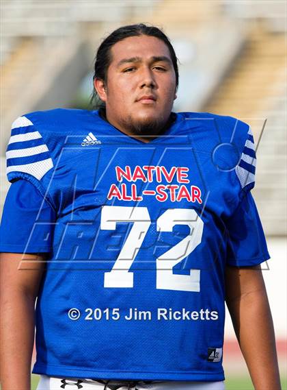 Thumbnail 3 in 2015 Native All-Star Football Classic (Red Hawks vs. Blue Eagles) photogallery.