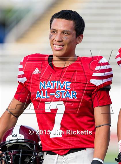 Thumbnail 1 in 2015 Native All-Star Football Classic (Red Hawks vs. Blue Eagles) photogallery.