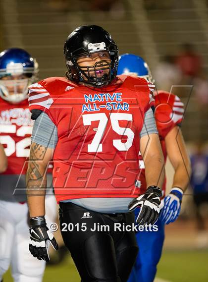 Thumbnail 1 in 2015 Native All-Star Football Classic (Red Hawks vs. Blue Eagles) photogallery.