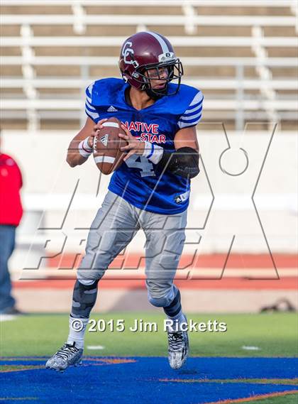 Thumbnail 3 in 2015 Native All-Star Football Classic (Red Hawks vs. Blue Eagles) photogallery.