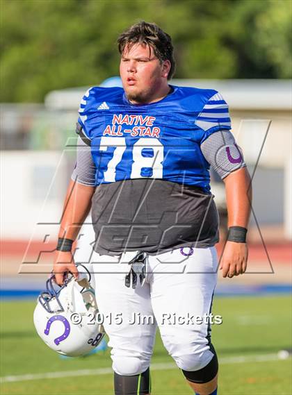 Thumbnail 3 in 2015 Native All-Star Football Classic (Red Hawks vs. Blue Eagles) photogallery.