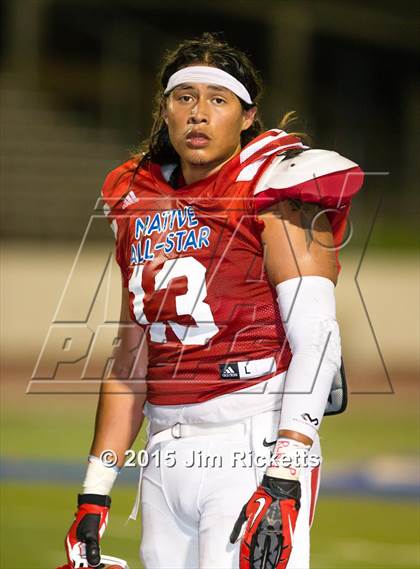 Thumbnail 1 in 2015 Native All-Star Football Classic (Red Hawks vs. Blue Eagles) photogallery.
