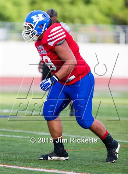 Thumbnail 3 in 2015 Native All-Star Football Classic (Red Hawks vs. Blue Eagles) photogallery.