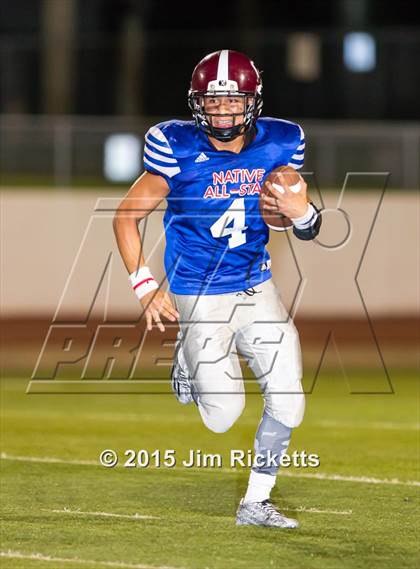 Thumbnail 3 in 2015 Native All-Star Football Classic (Red Hawks vs. Blue Eagles) photogallery.