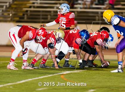 Thumbnail 1 in 2015 Native All-Star Football Classic (Red Hawks vs. Blue Eagles) photogallery.