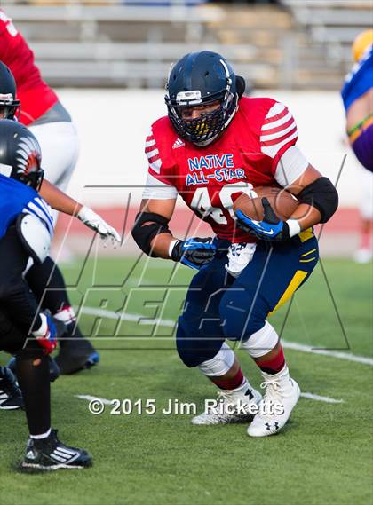 Thumbnail 3 in 2015 Native All-Star Football Classic (Red Hawks vs. Blue Eagles) photogallery.