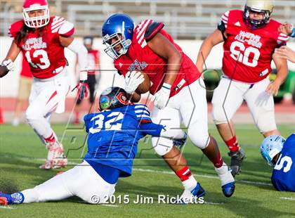 Thumbnail 1 in 2015 Native All-Star Football Classic (Red Hawks vs. Blue Eagles) photogallery.