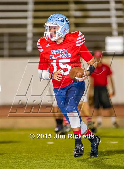 Thumbnail 1 in 2015 Native All-Star Football Classic (Red Hawks vs. Blue Eagles) photogallery.